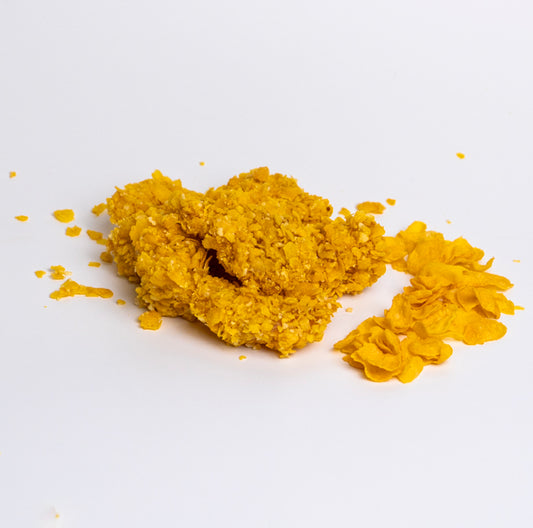 Bocconcini di filetto di pollo con impanatura ai corn flakes