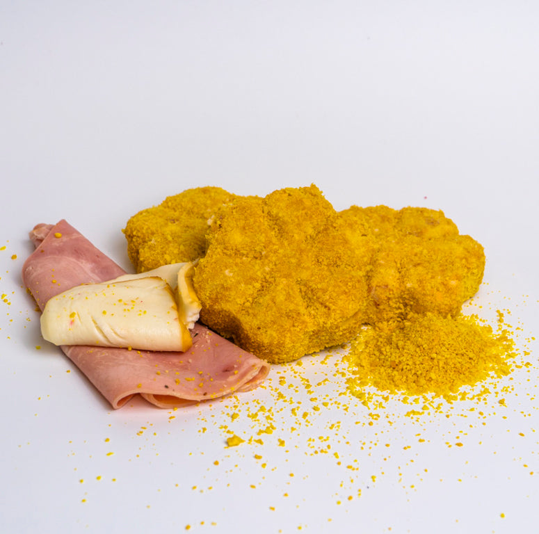 Fiore di patate con prosciutto cotto e provola