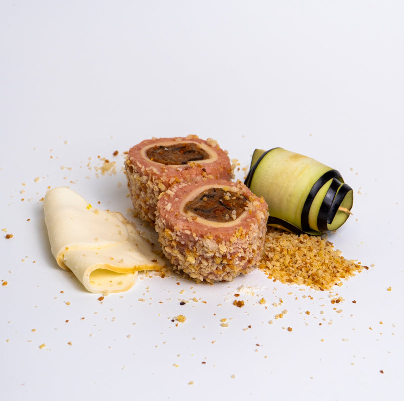 Appetitoso di pollo con melanzane e provola